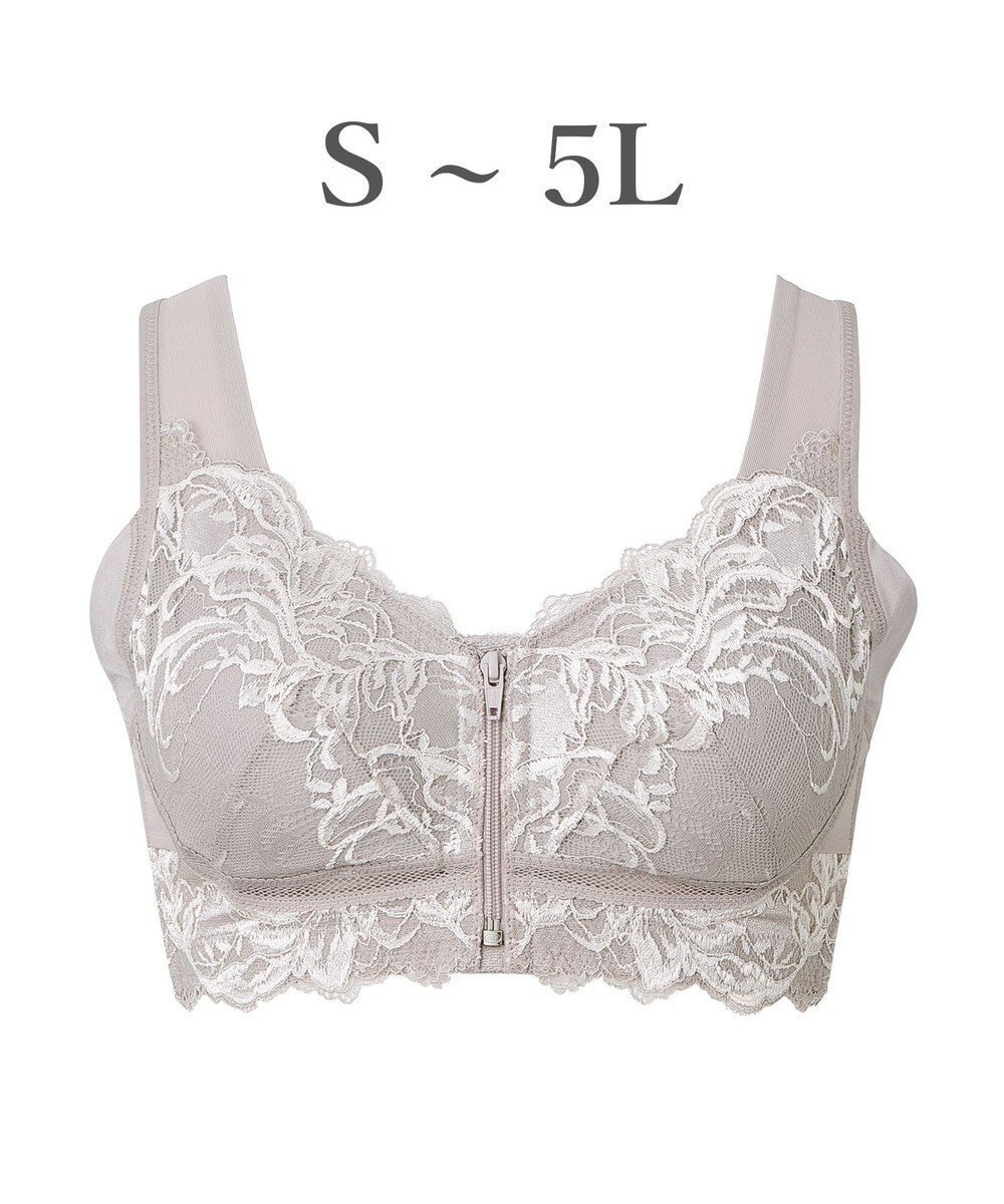 【ブラデリス ニューヨーク/BRADELIS New York】の【BRADELIS NewYork peace ブラデリス】すらっと細みえフロントファスナーブラ24 脇高設計ですっきり ブラジャー 補正ブラ 小さく見せるブラ DB124201 インテリア・キッズ・メンズ・レディースファッション・服の通販 founy(ファニー) ファッション Fashion レディースファッション Fashion for Women アンダー Underwear Essentials コンパクト Compact, Small Size ショルダー Shoulder, Shoulder Strap ショーツ Shorts, Short Pants ストレッチ Stretch, Stretchy Fabric タオル Towel, Bath Towel フィット Fit, Slim Fit フロント Front, Front Design ブラジャー Bra, Lingerie ポケット Pocket, Pocket Detail メッシュ Mesh, Net Fabric ランジェリー Lingerie, Intimate Wear ループ Loop, Loop Knit レース Lace, Lace Fabric ワイヤー Wire, Wired Bra おすすめ Recommended / Our Picks グレージュ|ID: prp329100004142605 ipo3291000000032194188