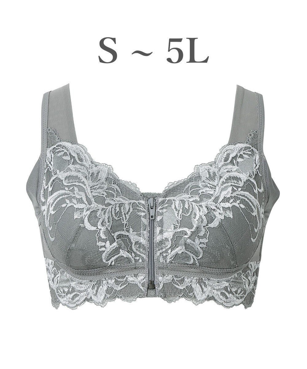 【ブラデリス ニューヨーク/BRADELIS New York】の【BRADELIS NewYork peace ブラデリス】すらっと細みえフロントファスナーブラ24 脇高設計ですっきり ブラジャー 補正ブラ 小さく見せるブラ DB124201 インテリア・キッズ・メンズ・レディースファッション・服の通販 founy(ファニー) ファッション Fashion レディースファッション Fashion for Women アンダー Underwear Essentials コンパクト Compact, Small Size ショルダー Shoulder, Shoulder Strap ショーツ Shorts, Short Pants ストレッチ Stretch, Stretchy Fabric タオル Towel, Bath Towel フィット Fit, Slim Fit フロント Front, Front Design ブラジャー Bra, Lingerie ポケット Pocket, Pocket Detail メッシュ Mesh, Net Fabric ランジェリー Lingerie, Intimate Wear ループ Loop, Loop Knit レース Lace, Lace Fabric ワイヤー Wire, Wired Bra おすすめ Recommended / Our Picks モスグレー|ID: prp329100004142605 ipo3291000000032194194