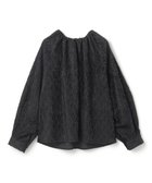 【ベイジ,/BEIGE,】の【洗える】CROISETTE / ジャカードブラウス Black|ID: prp329100004142664 ipo3291000000028446351