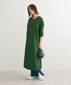 【グリーンパークス/Green Parks】の7分袖裏毛ドッキングロゴワンピース 人気、トレンドファッション・服の通販 founy(ファニー) ファッション Fashion レディースファッション WOMEN ワンピース Dress NEW・新作・新着・新入荷 New Arrivals A/W・秋冬 Aw・Autumn/Winter・Fw・Fall-Winter おすすめ Recommend ギャザー Gather スウェット Sweat ドッキング Docking ドローコード Draw Cord フェミニン Feminine フロント Front ポケット Pocket thumbnail Green|ID: prp329100004142690 ipo3291000000028446478