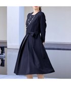 【ティアクラッセ/Tiaclasse】の【セレモニー・新色追加・洗える】アシメリボンベルトフレアワンピース ネイビー|ID: prp329100004142782 ipo3291000000033134227