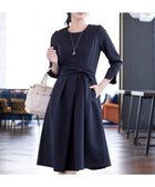 【ティアクラッセ/Tiaclasse】の【セレモニー・XSサイズ追加・新色追加】アシメリボンベルトフレアワンピース ネイビー|ID: prp329100004142782 ipo3291000000035575034