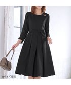 【ティアクラッセ/Tiaclasse】の【セレモニー・XSサイズ追加・新色追加】アシメリボンベルトフレアワンピース ブラック|ID: prp329100004142782 ipo3291000000035575036