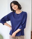 【エニー/ANY】の【洗濯機可】袖タックプルオーバー ブルー|ID: prp329100004143174 ipo3291000000034649215