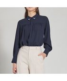 【エニィ スィス/any SiS】の【洗える】ビジュー ブラウス 人気、トレンドファッション・服の通販 founy(ファニー) ファッション Fashion レディースファッション WOMEN トップス・カットソー Tops/Tshirt シャツ/ブラウス Shirts/Blouses A/W・秋冬 Aw・Autumn/Winter・Fw・Fall-Winter おすすめ Recommend アクセサリー Accessories ジョーゼット Georgette トレンド Trend ビジュー Bijou 洗える Washable thumbnail ネイビー|ID: prp329100004143265 ipo3291000000028459328