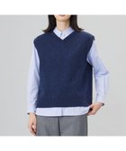 【ジェイ プレス/J.PRESS】の【洗える】MIX COLORED ニット ベスト 人気、トレンドファッション・服の通販 founy(ファニー) ファッション Fashion レディースファッション WOMEN アウター Coat Outerwear トップス・カットソー Tops/Tshirt ニット Knit Tops ベスト/ジレ Gilets/Vests イタリア Italy 洗える Washable スリット Slit タートルネック Turtleneck ベスト Vest ミックス Mix A/W・秋冬 Aw・Autumn/Winter・Fw・Fall-Winter thumbnail ネイビー系|ID: prp329100004143325 ipo3291000000028459739