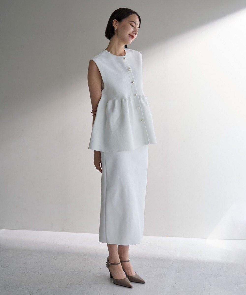 【アンフィーロ 自由区/UNFILO】のポリエステルフォルム Iラインスカート インテリア・キッズ・メンズ・レディースファッション・服の通販 founy(ファニー) ファッション Fashion レディースファッション Fashion for Women スカート Skirts おすすめ Recommended / Our Picks ウォッシャブル Machine Washable カーディガン Cardigan, Knitwear ストレッチ Stretch, Stretchy Fabric セットアップ Set-Up, Coordinated Outfit バランス Balance, Style Balance フォルム Silhouette, Form ペプラム Peplum, Flared Hem ロング Long, Long-Length A/W・秋冬 Autumn/Winter 軽量 Lightweight, Ultra Light オフ|ID: prp329100004143336 ipo3291000000035603233