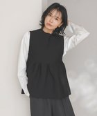 【アンフィーロ 自由区/UNFILO】の【VERY×UNFILOコラボ】2WAY ペプラムジレ ブラック|ID: prp329100004143338 ipo3291000000035607256