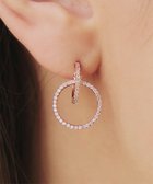 【ティアクラッセ/Tiaclasse】の【金属アレルギー対応】ダブルリングピアス ピンクゴールド|ID: prp329100004143361 ipo3291000000032050672