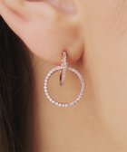 【ティアクラッセ/Tiaclasse】の【金属アレルギー対応】ダブルリングピアス ピンクゴールド|ID: prp329100004143361 ipo3291000000032747608