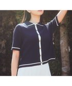 【アースミュージックアンドエコロジー/earth music&ecology】のリブニットカーディガン Navy|ID: prp329100004143432 ipo3291000000032743663
