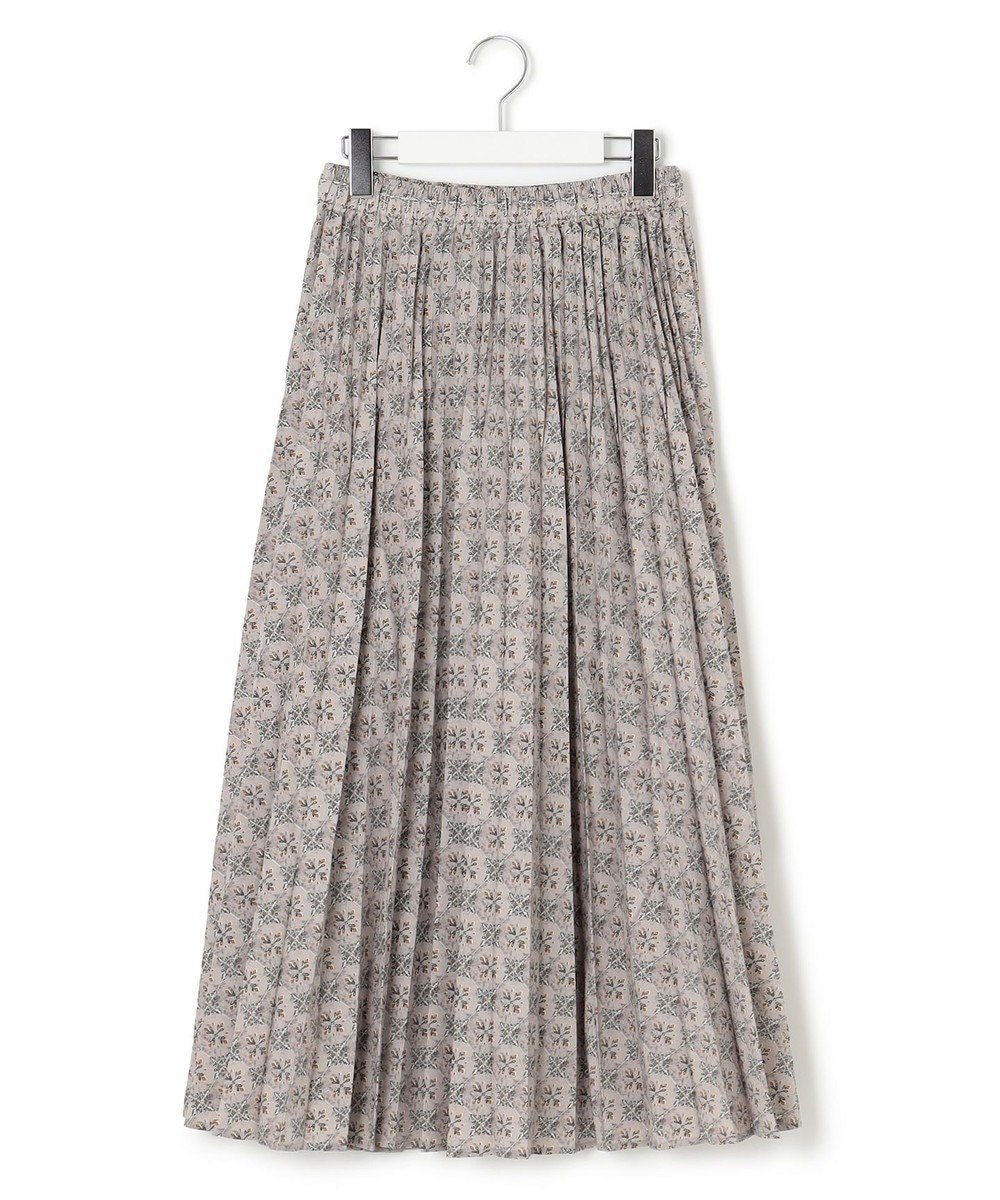 【ジェイプレスヨークストリート/J.PRESS YORK STREET】の【WOMEN】タイルプリント プリーツスカート インテリア・キッズ・メンズ・レディースファッション・服の通販 founy(ファニー) 　ファッション　Fashion　レディースファッション　WOMEN　スカート　Skirt　プリーツスカート　Pleated Skirts　エレガント 上品　Elegant　スウェット　Sweat　セットアップ　Set Up　とろみ　Thickness　プリント　Print　プリーツ　Pleats　A/W・秋冬　Aw・Autumn/Winter・Fw・Fall-Winter　S/S・春夏　Ss・Spring/Summer　おすすめ　Recommend　夏　Summer　ライトグレー系5|ID: prp329100004143474 ipo3291000000031780754