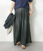 【クラフトスタンダードブティック/CRAFT STANDARD BOUTIQUE】のやわらかデニムタックワイドフレアパンツ Black|ID: prp329100004143502 ipo3291000000028460677