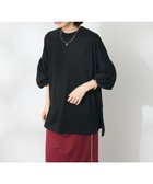 【クラフトスタンダードブティック/CRAFT STANDARD BOUTIQUE】のランタンスリーブチュニック Black|ID: prp329100004143509 ipo3291000000028460710