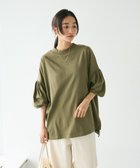 【クラフトスタンダードブティック/CRAFT STANDARD BOUTIQUE】のランタンスリーブチュニック Khaki|ID: prp329100004143509 ipo3291000000028460713