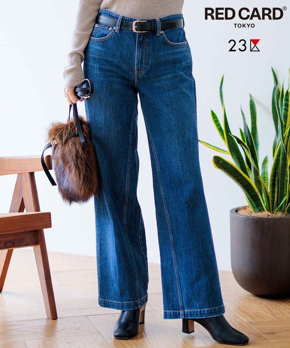 【23区/NIJYUSANKU】の【RED CARD TOKYO×23区】デニム ワイドパンツ 人気、トレンドファッション・服の通販 founy(ファニー) 　ファッション　Fashion　レディースファッション　Ladies' Fashion Online　パンツ　Pants　デニムパンツ　Denim Pants　インディゴ　Indigo　ウォッシュ　Wash　ヴィンテージ　Vintage　秋　Autumn/Fall　カッティング　Cutting　クラシック　Classic　シンプル　Simple　ジャケット　Jacket　ストレッチ　Stretch　ストレート　Straight　デニム　Denim　パターン　Pattern　プレミアム　Premium　モダン　Modern　リアル　Real　ワイド　Wide　A/W・秋冬　Aw・Autumn/Winter・Fw・Fall-Winter　S/S・春夏　Ss・Spring/Summer　夏　Summer　 other-1|ID: prp329100004143513 ipo3291000000032465810