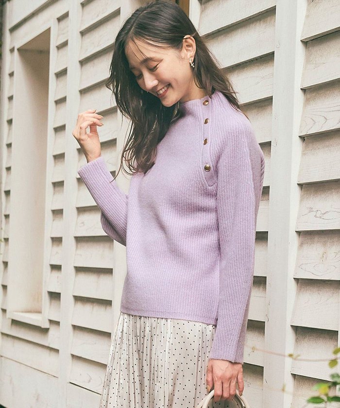 【エニィ スィス/any SiS】の【洗える】ボトルネックボタンポイントAir ニット インテリア・キッズ・メンズ・レディースファッション・服の通販 founy(ファニー) https://founy.com/ ファッション Fashion レディースファッション Fashion for Women トップス・カットソー Cut & Sew Tops ニット Knit Tops & Sweaters セーター Sweater, Knitwear トレンド Trend, Trending Now ベーシック Basic, Essential ボトム Bottoms, Lower Wear 洗える Machine Washable A/W・秋冬 Autumn/Winter |ID: prp329100004143541 ipo3291000000034724998