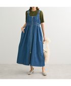 【グリーンパークス/Green Parks】の・SUGAR SPOON デニムシャーリングジャンス 人気、トレンドファッション・服の通販 founy(ファニー) ファッション Fashion レディースファッション WOMEN ワンピース Dress A/W・秋冬 Aw・Autumn/Winter・Fw・Fall-Winter おすすめ Recommend シアー Sheer シャーリング Shirring ショルダー Shoulder タートルネック Turtleneck デニム Denim ポケット Pocket リラックス Relax ヴィンテージ Vintage thumbnail Indigo|ID: prp329100004143562 ipo3291000000028460977