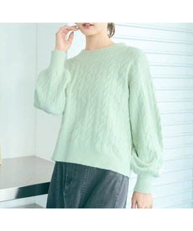 【エニィ スィス/any SiS】の【洗える】ケーブルAir ニット 人気、トレンドファッション・服の通販 founy(ファニー) ファッション Fashion レディースファッション WOMEN トップス・カットソー Tops/Tshirt ニット Knit Tops A/W・秋冬 Aw・Autumn/Winter・Fw・Fall-Winter コンパクト Compact スリーブ Sleeve セーター Sweater フェミニン Feminine 洗える Washable |ID:prp329100004143748