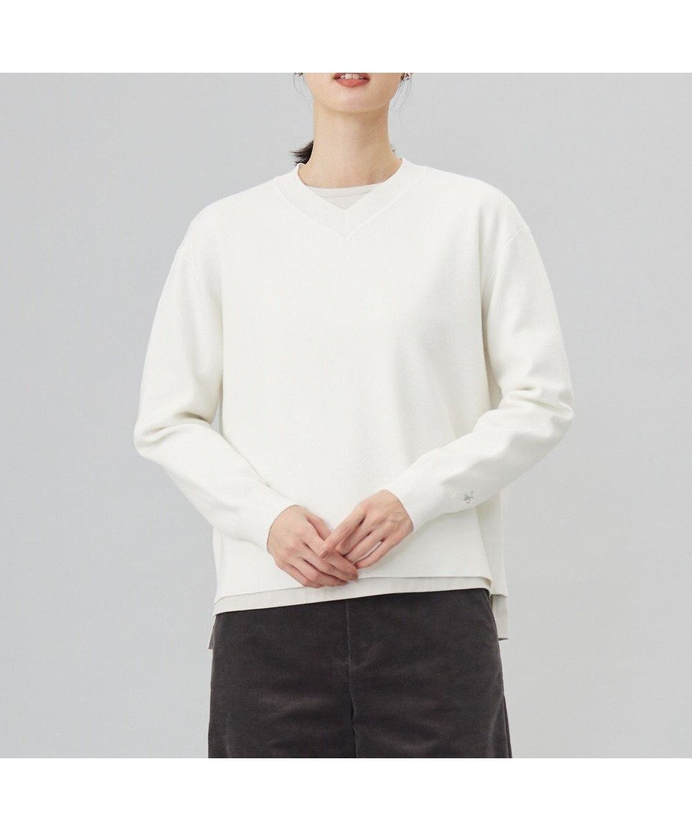 【ジェイ プレス/J.PRESS】の【洗える】FINE SWEAT ニット インテリア・キッズ・メンズ・レディースファッション・服の通販 founy(ファニー) 　ファッション　Fashion　レディースファッション　WOMEN　トップス・カットソー　Tops/Tshirt　ニット　Knit Tops　パーカ　Sweats　スウェット　Sweat　オレンジ　Orange　洗える　Washable　スウェット　Sweat　スリット　Slit　センター　Center　A/W・秋冬　Aw・Autumn/Winter・Fw・Fall-Winter　エレガント 上品　Elegant　オートミール系|ID: prp329100004143909 ipo3291000000031976060