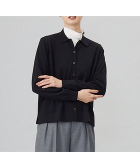 【ジェイ プレス/J.PRESS】の【洗える】WORSTED WOOL BLEND ポロ襟付き カーディガン 人気、トレンドファッション・服の通販 founy(ファニー) ファッション Fashion レディースファッション WOMEN トップス・カットソー Tops/Tshirt カーディガン Cardigans 洗える Washable カーディガン Cardigan クラシカル Classical コンパクト Compact スリット Slit バランス Balance A/W・秋冬 Aw・Autumn/Winter・Fw・Fall-Winter おすすめ Recommend |ID:prp329100004143912