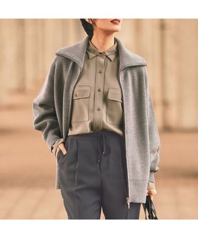 【自由区/JIYU-KU】の【カタログ掲載・洗える】ジップアップニット アウター 人気、トレンドファッション・服の通販 founy(ファニー) ファッション Fashion レディースファッション WOMEN アウター Coat Outerwear トップス・カットソー Tops/Tshirt ニット Knit Tops A/W・秋冬 Aw・Autumn/Winter・Fw・Fall-Winter シンプル Simple セーター Sweater フォルム Form マニッシュ Mannish 洗える Washable 秋 Autumn/Fall |ID:prp329100004143927