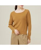 【エニィ スィス/any SiS】の【ウールブレンドシリーズ】ベースネックリブコンビ ニット マスタード|ID: prp329100004143937 ipo3291000000034298007