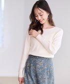 【エニィ スィス/any SiS】の【ウールブレンドシリーズ】ベースネックリブコンビ ニット アイボリー|ID: prp329100004143937 ipo3291000000034298010