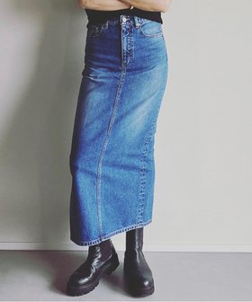 【ウォードブルー/WOADBLUE】 I LINE DENIM SKIRT(MID BLUE)Iライン デニムスカート人気、トレンドファッション・服の通販 founy(ファニー) ファッション Fashion レディースファッション WOMEN スカート Skirt デニムスカート Denim Skirts ショート Short シンプル Simple スニーカー Sneakers デニム Denim トレンド Trend ファブリック Fabric A/W・秋冬 Aw・Autumn/Winter・Fw・Fall-Winter |ID:prp329100004143961