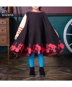 【アミアミ/ami amie】の【洗濯機可】サーカスAラインワンピース 85cm～130cm 人気、トレンドファッション・服の通販 founy(ファニー) ファッション Fashion レディースファッション WOMEN ワンピース Dress ニットワンピース Knit Dresses Aラインワンピース A-line Dress オレンジ Orange 春 Spring カラフル Colorful 長袖 Long Sleeve 冬 Winter A/W・秋冬 Aw・Autumn/Winter・Fw・Fall-Winter |ID:prp329100004144137