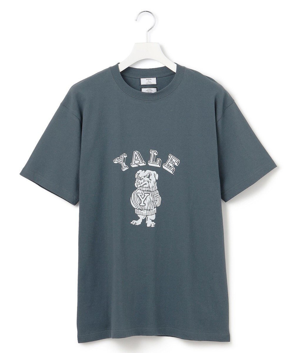 【ジェイプレスヨークストリート/J.PRESS YORK STREET】の【UNISEX】YALE×YORK STREET ブルドックTシャツ インテリア・キッズ・メンズ・レディースファッション・服の通販 founy(ファニー) 　ファッション　Fashion　レディースファッション　WOMEN　トップス・カットソー　Tops/Tshirt　シャツ/ブラウス　Shirts/Blouses　ロング / Tシャツ　T-Shirts　カットソー　Cut and Sewn　アメリカン　American　春　Spring　カットソー　Cut And Sew　コラボ　Collaboration　プリント　Print　ユニセックス　Unisex　S/S・春夏　Ss・Spring/Summer　夏　Summer　ダルブルー系|ID: prp329100004144184 ipo3291000000028464782