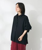 【クラフトスタンダードブティック/CRAFT STANDARD BOUTIQUE】のバックプリーツシャツ Black|ID: prp329100004144483 ipo3291000000028466011