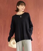 【アンフィーロ 自由区/UNFILO】の【洗える/抗菌防臭】マイビューティニット クルーネック ブラック|ID: prp329100004144503 ipo3291000000031877921