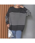 【アンフィーロ 自由区/UNFILO】のマイビューティニット クルーネック 人気、トレンドファッション・服の通販 founy(ファニー) ファッション Fashion レディースファッション Fashion for Women トップス・カットソー Cut & Sew Tops ニット Knit Tops & Sweaters ウォッシャブル Machine Washable カーディガン Cardigan, Knitwear 抗菌 Antibacterial, Bacteria-Resistant セーター Sweater, Knitwear タートルネック Turtleneck, High Neck 人気 Popular, Best Seller ヘムライン Hemline, Bottom Cut ペプラム Peplum, Flared Hem リラックス Relax, Relaxed Fit ワイド Wide, Wide Fit A/W・秋冬 Autumn/Winter thumbnail チャコールボーダー|ID: prp329100004144503 ipo3291000000033578848