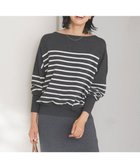 【アンフィーロ 自由区/UNFILO】の【洗える/抗菌防臭】マイビューティニット ドルマン チャコールボーダー|ID: prp329100004144512 ipo3291000000031875827