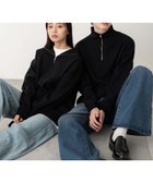 【ウィゴー/WEGO】の【ユニセックス着用ITEM】ミラノリブハーフジッププルオーバー ブラック|ID: prp329100004145941 ipo3291000000028872202