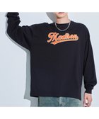 【ウィゴー/WEGO / MEN】のアクセ付きグラフィックT(LS) ブラック|ID: prp329100004145946 ipo3291000000028483325