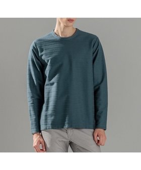 【ジョゼフ オム/JOSEPH HOMME / MEN】 ブラッシュジャガード クルーネック長袖Tシャツ人気、トレンドファッション・服の通販 founy(ファニー) ファッション Fashion メンズファッション MEN トップス・カットソー Tops/Tshirt/Men シャツ Shirts NEW・新作・新着・新入荷 New Arrivals A/W・秋冬 Aw・Autumn/Winter・Fw・Fall-Winter カットソー Cut And Sew ジャージー Jersey ストレッチ Stretch 長袖 Long Sleeve |ID:prp329100004145953