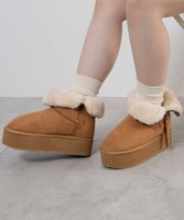 【ウィゴー/WEGO】の【暖かい】折り返し厚底Fムートンブーツ 人気、トレンドファッション・服の通販 founy(ファニー) ファッション Fashion レディースファッション WOMEN 厚底 Platforms カーゴパンツ Cargo Pants スマホ Smartphone ソックス Socks デニム Denim トレンド Trend 定番 Standard ボトム Bottom ワイド Wide ワンポイント One Point A/W・秋冬 Aw・Autumn/Winter・Fw・Fall-Winter NEW・新作・新着・新入荷 New Arrivals |ID:prp329100004147611