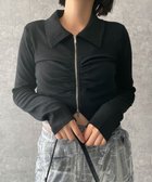 【ウィゴー/WEGO】のフロントギャザーWジップロンT 人気、トレンドファッション・服の通販 founy(ファニー) ファッション Fashion レディースファッション WOMEN トップス・カットソー Tops/Tshirt シャツ/ブラウス Shirts/Blouses ロング / Tシャツ T-Shirts カットソー Cut and Sewn NEW・新作・新着・新入荷 New Arrivals A/W・秋冬 Aw・Autumn/Winter・Fw・Fall-Winter おすすめ Recommend インナー Inner カットソー Cut And Sew ギャザー Gather スマホ Smartphone フロント Front 冬 Winter 秋 Autumn/Fall thumbnail ブラック|ID: prp329100004147622 ipo3291000000028502206