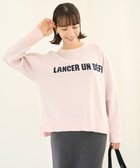 【アンフィーロ 自由区/UNFILO】の【洗える】スポンジニット ロゴジャガード ピンク|ID: prp329100004149509 ipo3291000000032579399