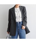 【アンフィーロ 自由区/UNFILO】の【洗える/ストレッチ】ダブルブレスト ジャケット チャコール|ID:prp329100004149550