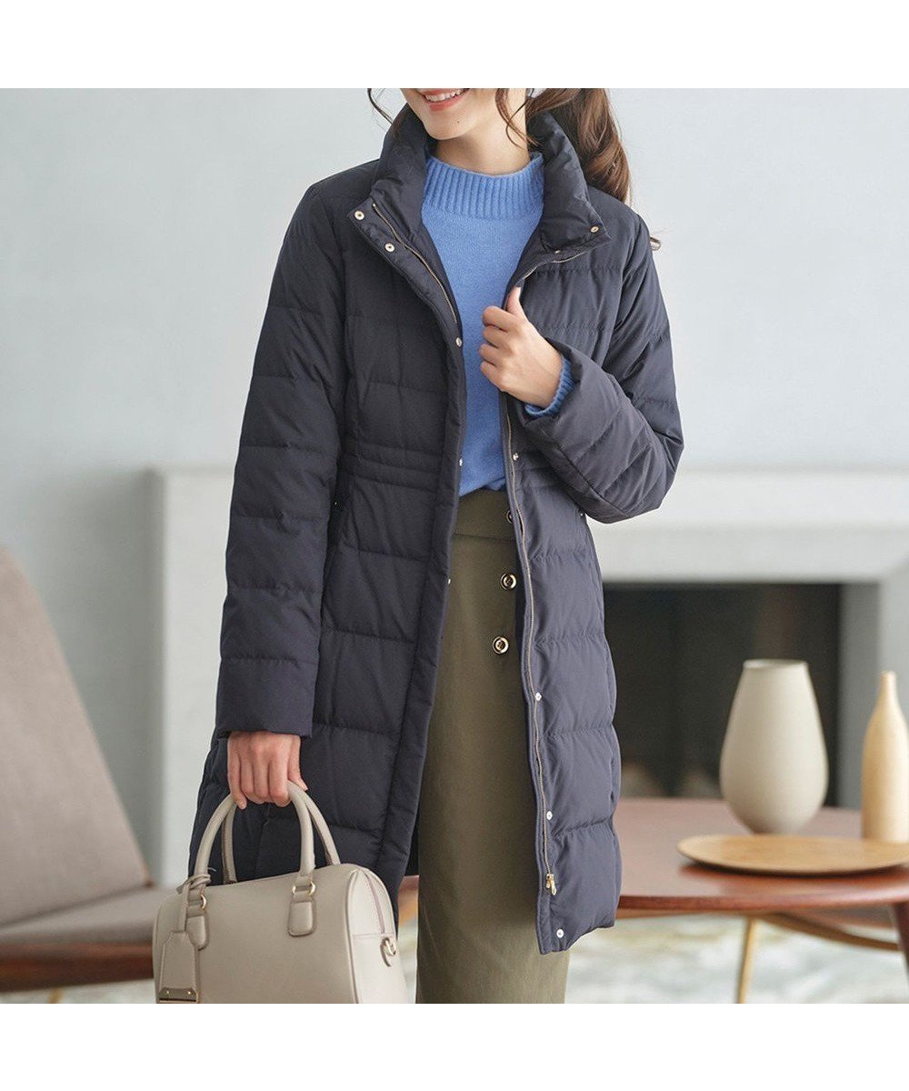 【エニィ スィス/any SiS】の【撥水・洗える】美シルエットスタンドロング ダウン 人気、トレンドファッション・服の通販 founy(ファニー) 　ファッション　Fashion　レディースファッション　WOMEN　アウター　Coat Outerwear　コート　Coats　ジャケット　Jackets　エレガント 上品　Elegant　シェイプ　Shape　ジャケット　Jacket　スタンド　Stand　タフタ　Taffeta　ダウン　Down　フェザー　Feather　ポケット　Pocket　洗える　Washable　A/W・秋冬　Aw・Autumn/Winter・Fw・Fall-Winter　 other-1|ID: prp329100004150583 ipo3291000000031792931