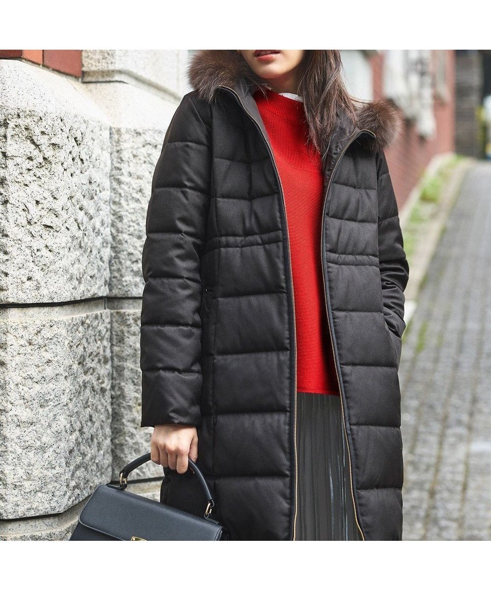【エニィ スィス/any SiS】の【撥水・洗える】リッチファーフードロング ダウン 人気、トレンドファッション・服の通販 founy(ファニー) 　ファッション　Fashion　レディースファッション　WOMEN　アウター　Coat Outerwear　コート　Coats　ジャケット　Jackets　エレガント 上品　Elegant　洗える　Washable　シンプル　Simple　ジャケット　Jacket　ダウン　Down　ツイル　Twill　フェザー　Feather　フォックス　Fox　ポケット　Pocket　ワーク　Work　A/W・秋冬　Aw・Autumn/Winter・Fw・Fall-Winter　 other-1|ID: prp329100004150584 ipo3291000000031583322