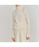 【ベイジ,/BEIGE,】の【WEB限定・洗える】ALSACE / パール釦タートルネックウールニット Ecru|ID: prp329100004150590 ipo3291000000028553682