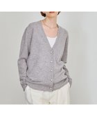 【ベイジ,/BEIGE,】の【WEB限定・洗える】ALSACE / パール釦ウールニットカーディガン L.Gray|ID: prp329100004150592 ipo3291000000028553694