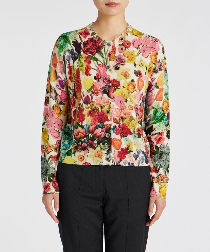 【ポール スミス/Paul Smith】のCollage Floral カーディガン インテリア・キッズ・メンズ・レディースファッション・服の通販 founy(ファニー) https://founy.com/ ファッション Fashion レディースファッション WOMEN トップス・カットソー Tops/Tshirt カーディガン Cardigans A/W・秋冬 Aw・Autumn/Winter・Fw・Fall-Winter カーディガン Cardigan コレクション Collection スペシャル Special プリント Print 人気 Popularity 再入荷 Restock/Back In Stock/Re Arrival |ID: prp329100004150593 ipo3291000000028795541