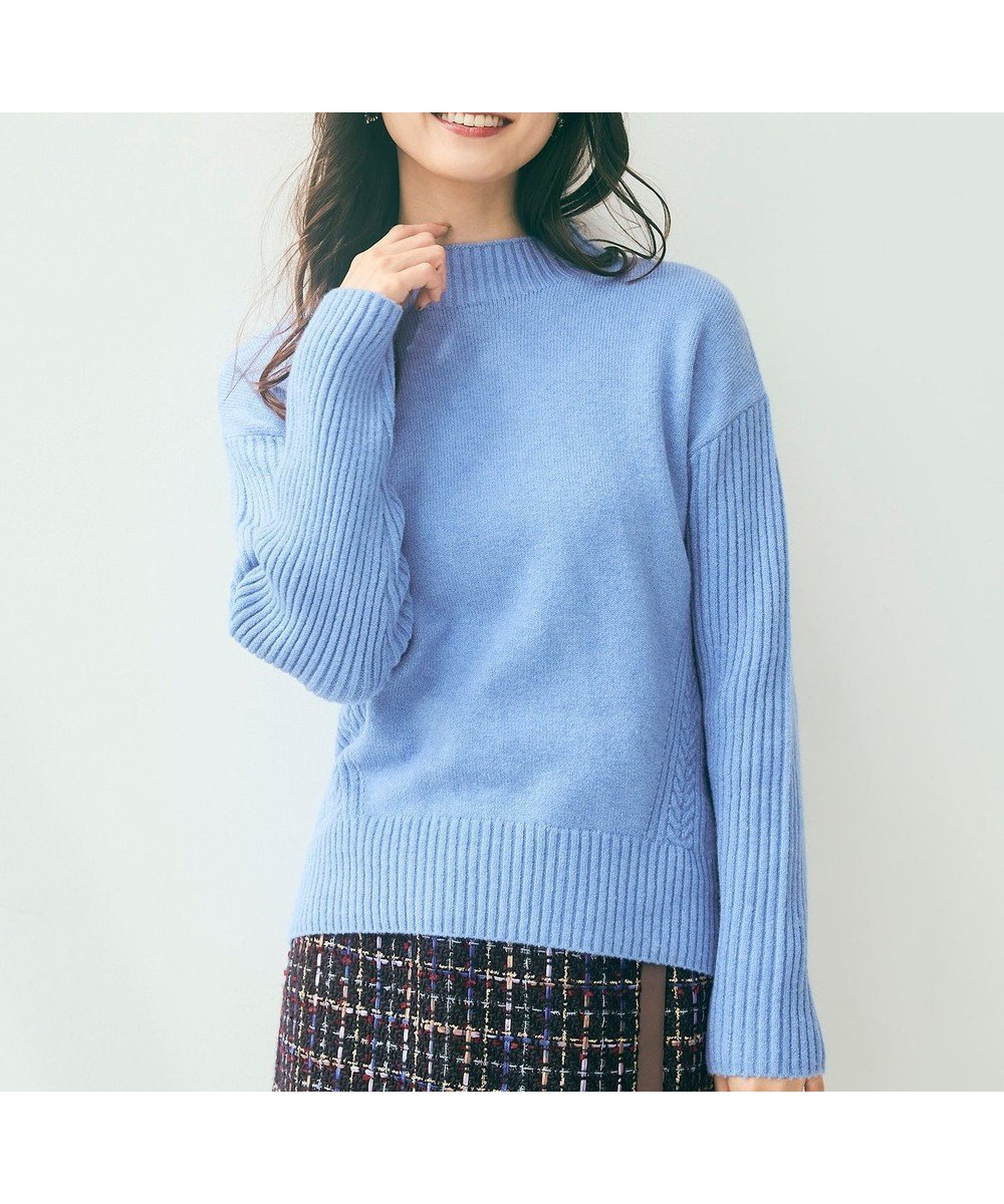 【エニィ スィス/any SiS】の【洗える】サイドケーブルアンゴラブレンド ニット 人気、トレンドファッション・服の通販 founy(ファニー) 　ファッション　Fashion　レディースファッション　WOMEN　トップス・カットソー　Tops/Tshirt　ニット　Knit Tops　おすすめ　Recommend　アンゴラ　Angola　セーター　Sweater　洗える　Washable　A/W・秋冬　Aw・Autumn/Winter・Fw・Fall-Winter　 other-1|ID: prp329100004150655 ipo3291000000031837971