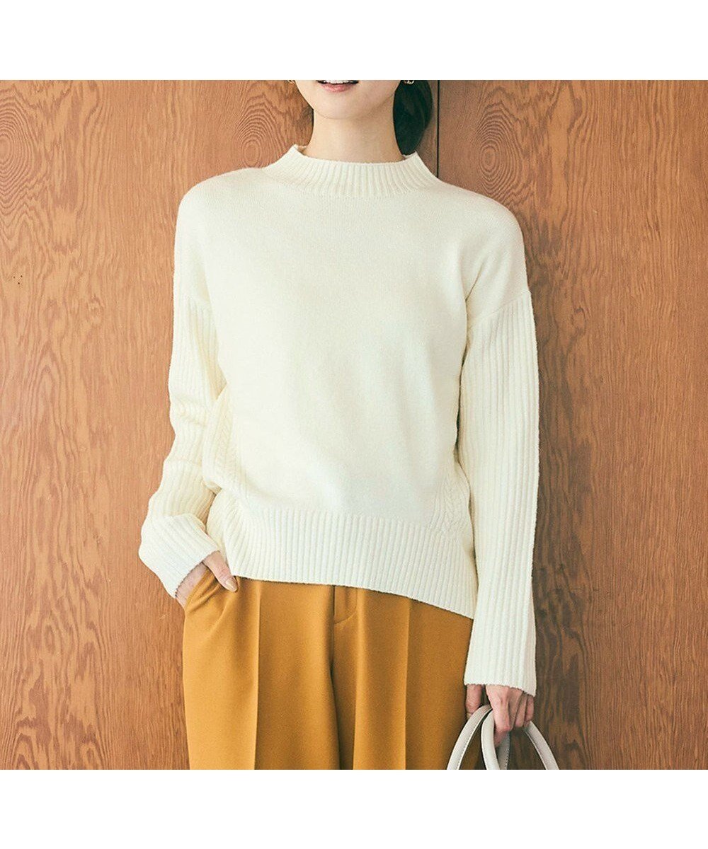 【エニィ スィス/any SiS】の【洗える】サイドケーブルアンゴラブレンド ニット インテリア・キッズ・メンズ・レディースファッション・服の通販 founy(ファニー) 　ファッション　Fashion　レディースファッション　WOMEN　トップス・カットソー　Tops/Tshirt　ニット　Knit Tops　おすすめ　Recommend　アンゴラ　Angola　セーター　Sweater　洗える　Washable　A/W・秋冬　Aw・Autumn/Winter・Fw・Fall-Winter　アイボリー|ID: prp329100004150655 ipo3291000000031837973