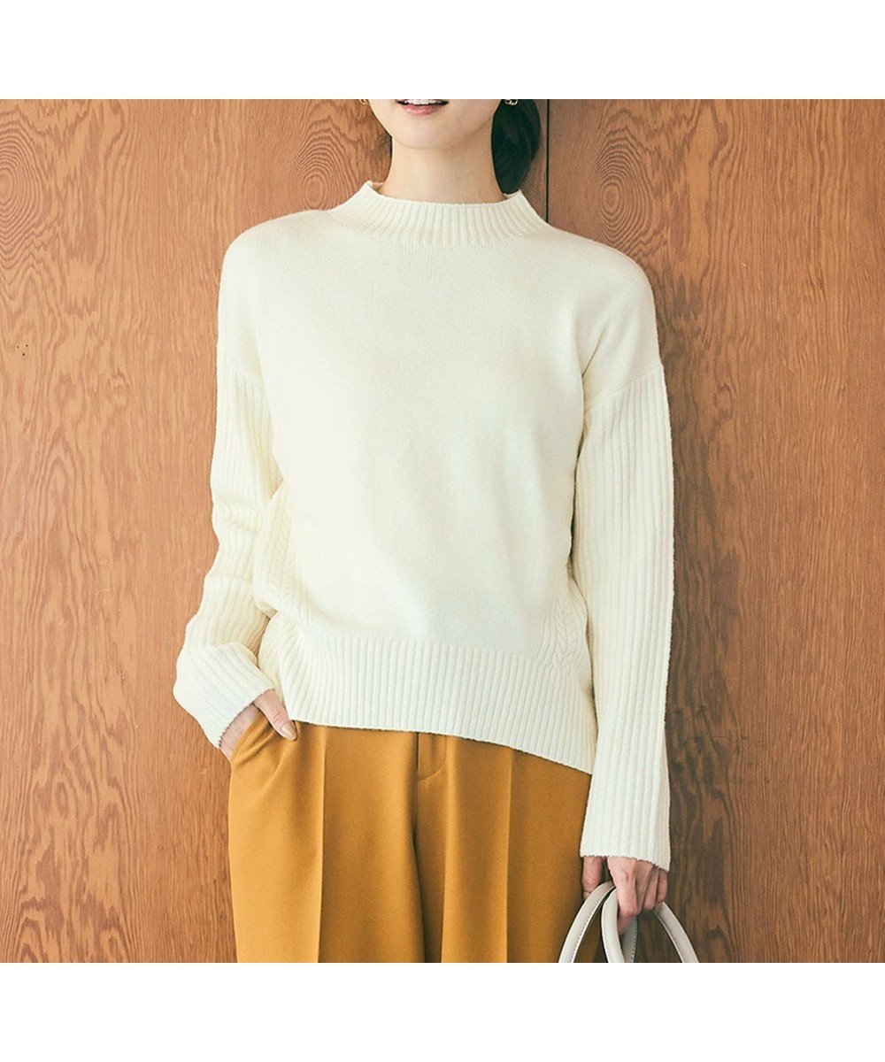 【エニィ スィス/any SiS】の【洗える】サイドケーブルアンゴラブレンド ニット インテリア・キッズ・メンズ・レディースファッション・服の通販 founy(ファニー) 　ファッション　Fashion　レディースファッション　Fashion for Women　トップス・カットソー　Cut & Sew Tops　ニット　Knit Tops & Sweaters　おすすめ　Recommended / Our Picks　アンゴラ　Angora Knitwear　セーター　Sweater, Knitwear　再入荷　Restock / Back in Stock　洗える　Machine Washable　A/W・秋冬　Autumn/Winter　アイボリー|ID: prp329100004150655 ipo3291000000032561725